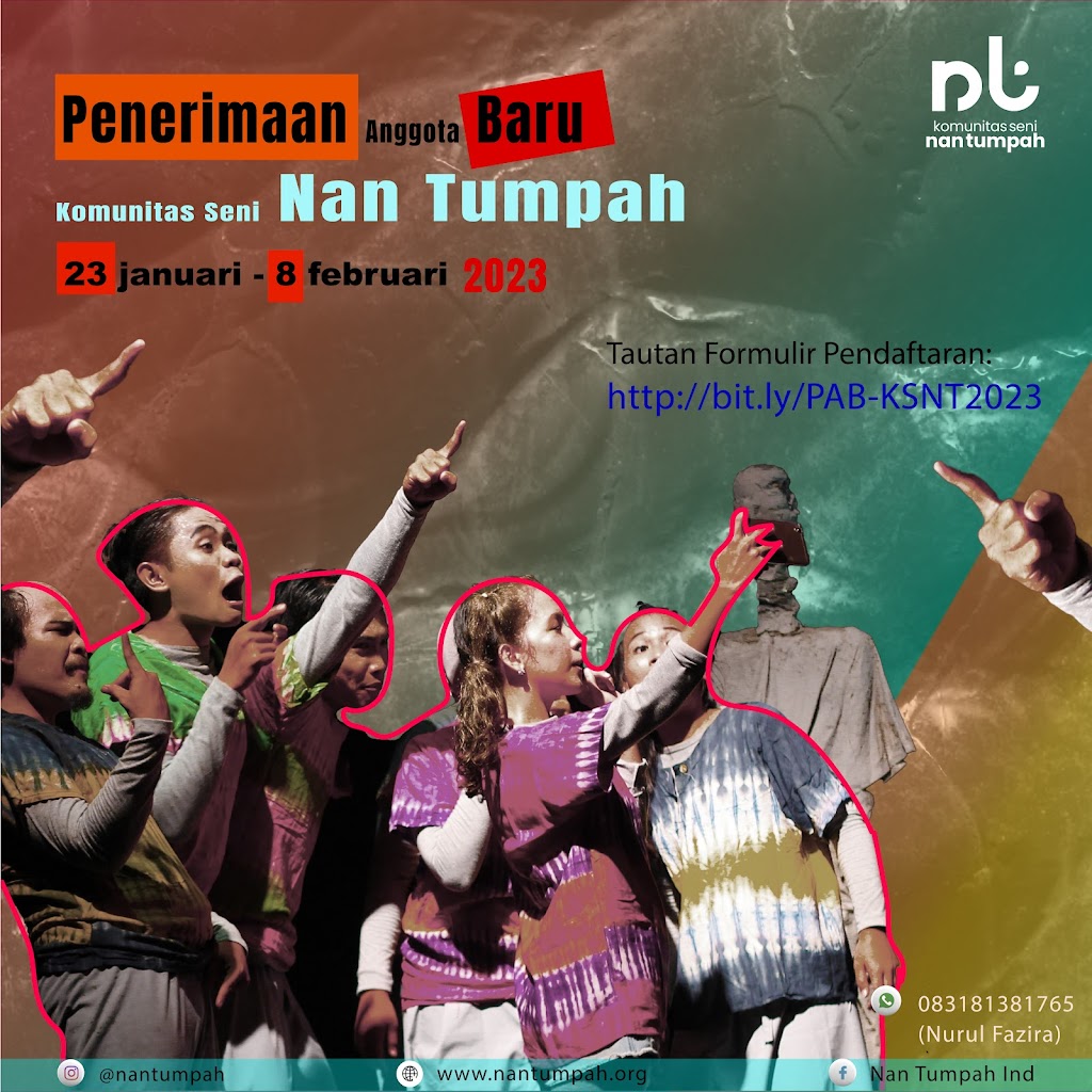 Penerimaan Anggota Baru Komunitas Seni Nan Tumpah 2023