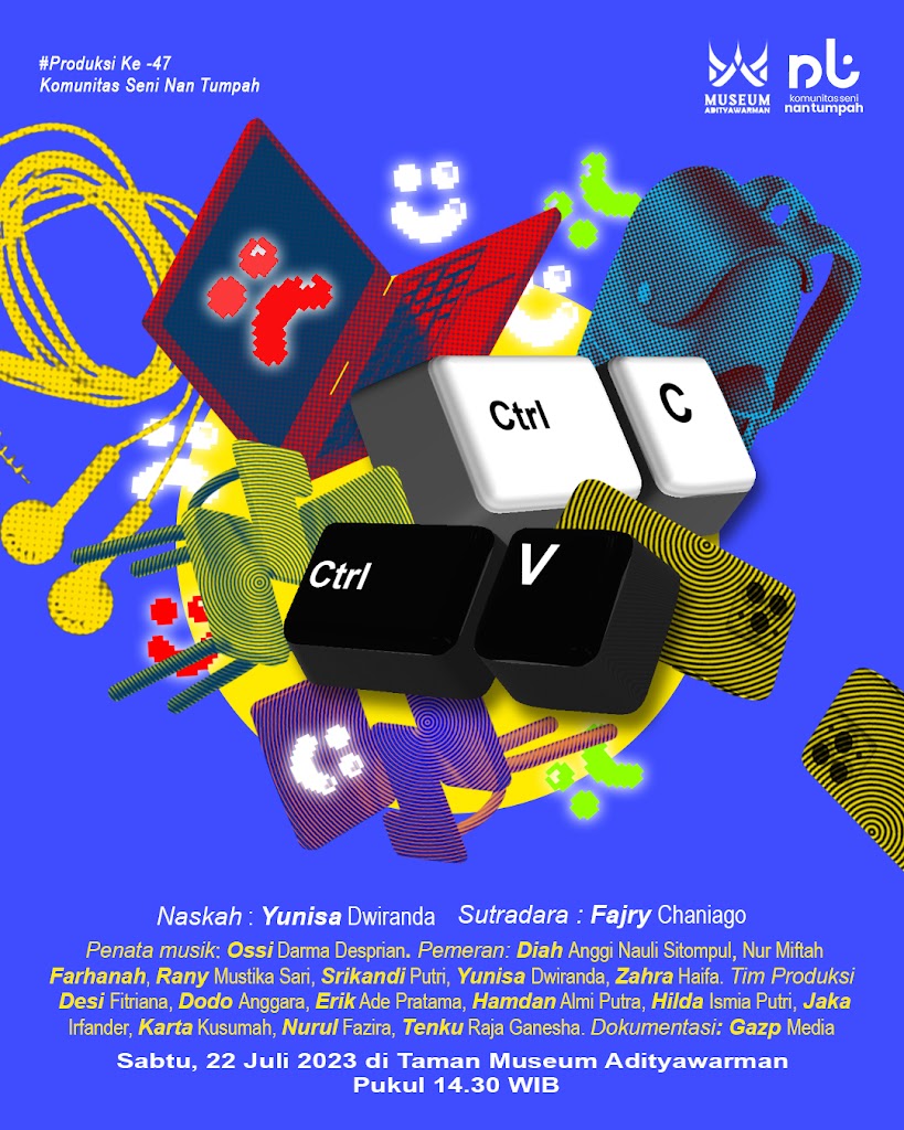 Komunitas Seni Nan Tumpah Bawa “CTRL+C, CTRL+V” ke Museum Adityawarman