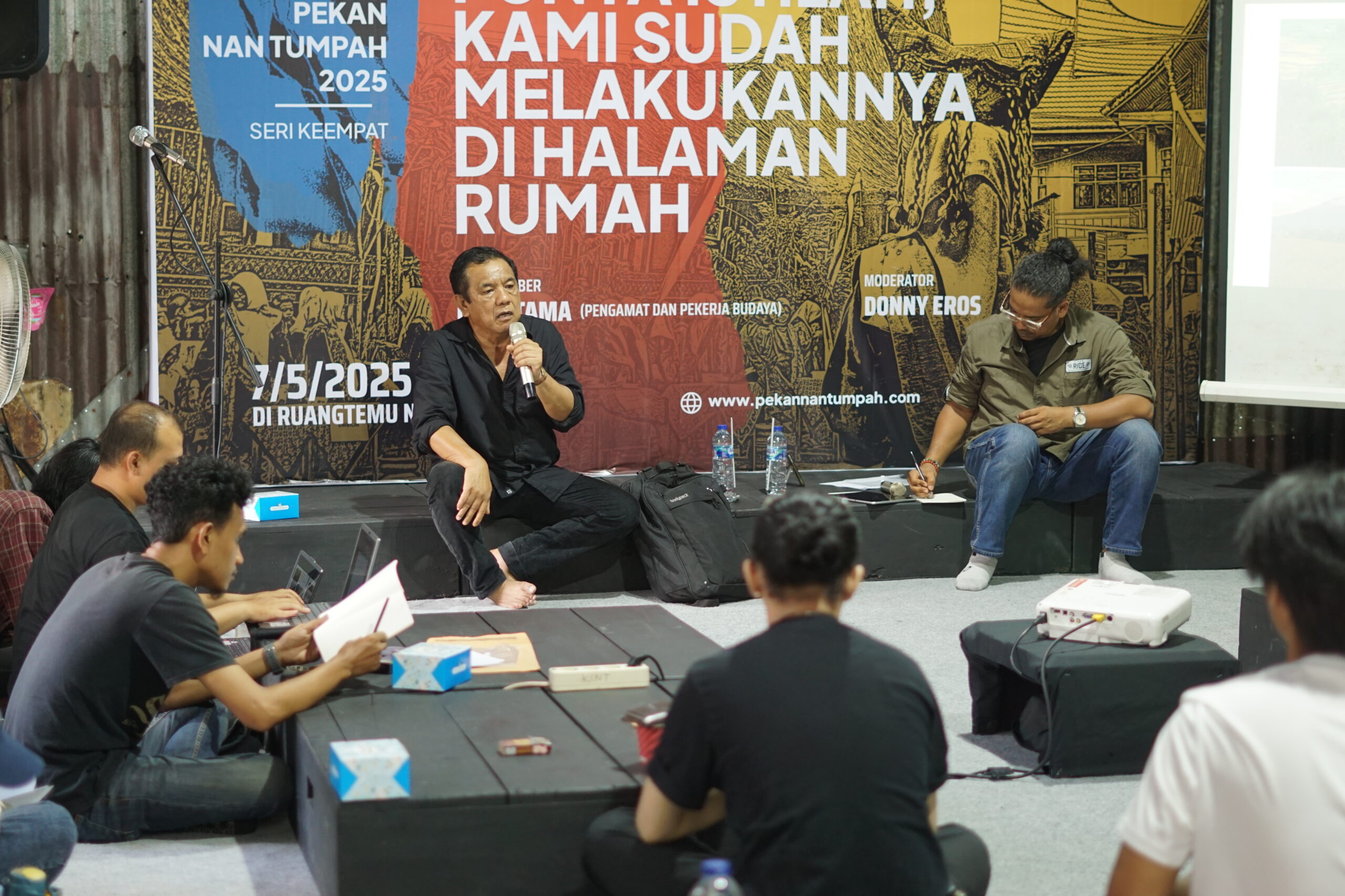 KOMUNITAS SENI NAN TUMPAH ADAKAN TIGA SERI TERAKHIR DISKUSI KELOMPOK TERPUMPUN PEKAN NAN TUMPAH